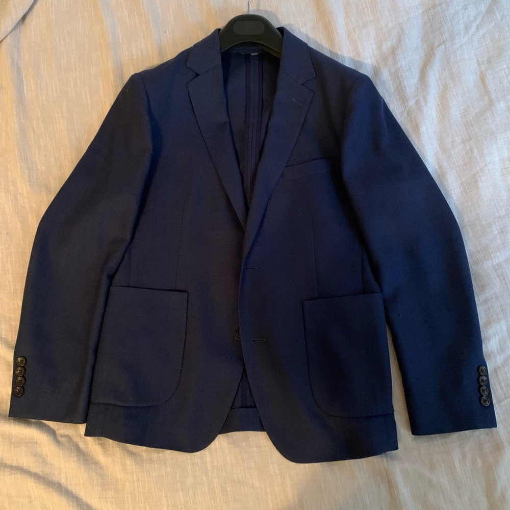 Bonobos 100% wool bright navy blazer standard fit